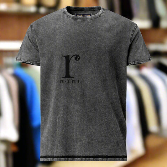 rushFront designer denim t-shirt unisex mens womens red blue black green