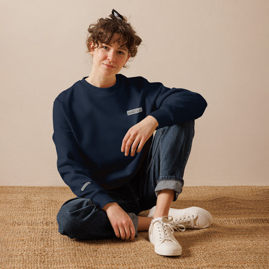 rushFront 100% organic cotton sweatshirt black navyblue Eco