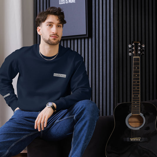 rushFront 100% organic cotton sweatshirt black navyblue Eco