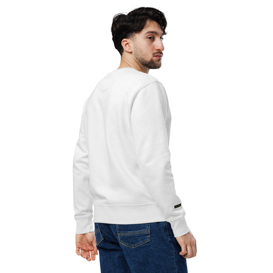 rushFront 100% organic cotton sweatshirt white Eco