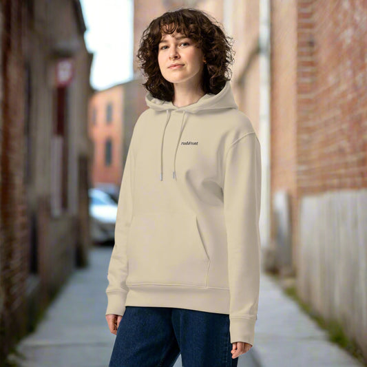 rushFront Eco hoodie white sand beige