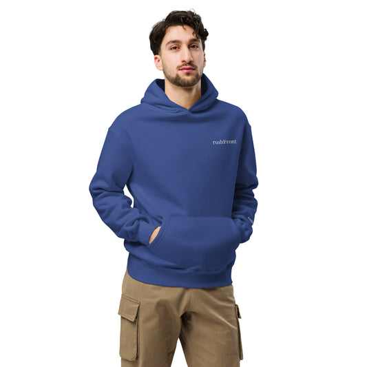 rushFront oversized graphic hoodie cobalt cobaltblue