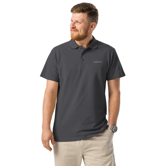 rushFront pique polo shirt t-shirt navy black