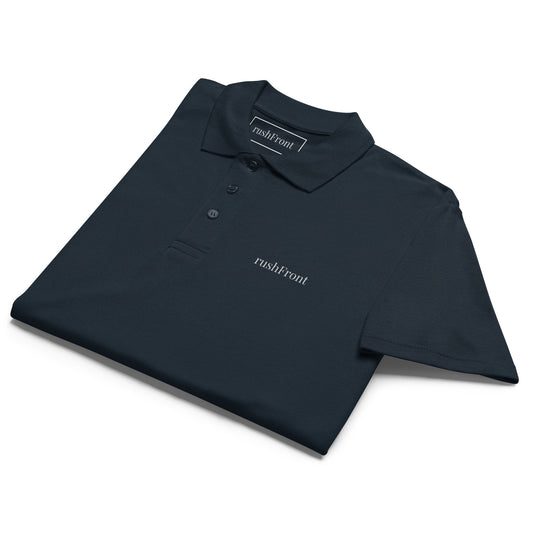 rushFront pique polo shirt t-shirt navy black