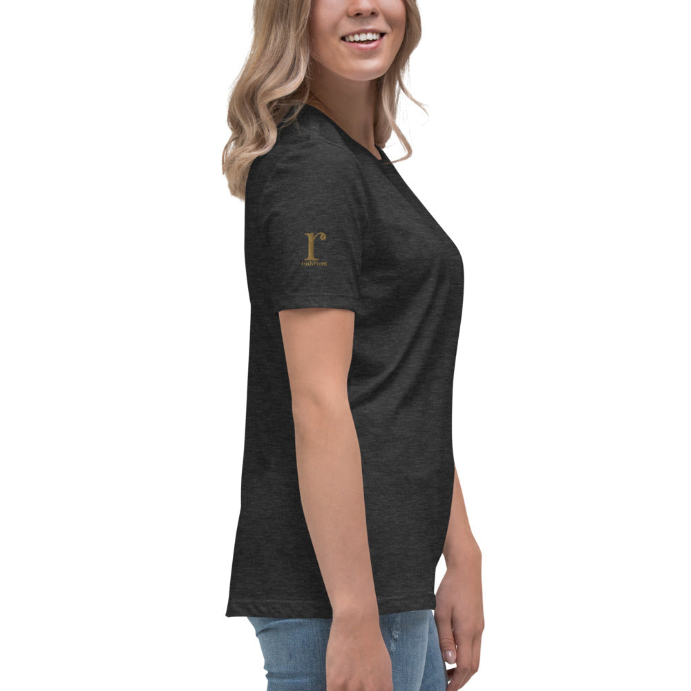 rushFront staple unisex t-shirt in pink with premium cotton fabric