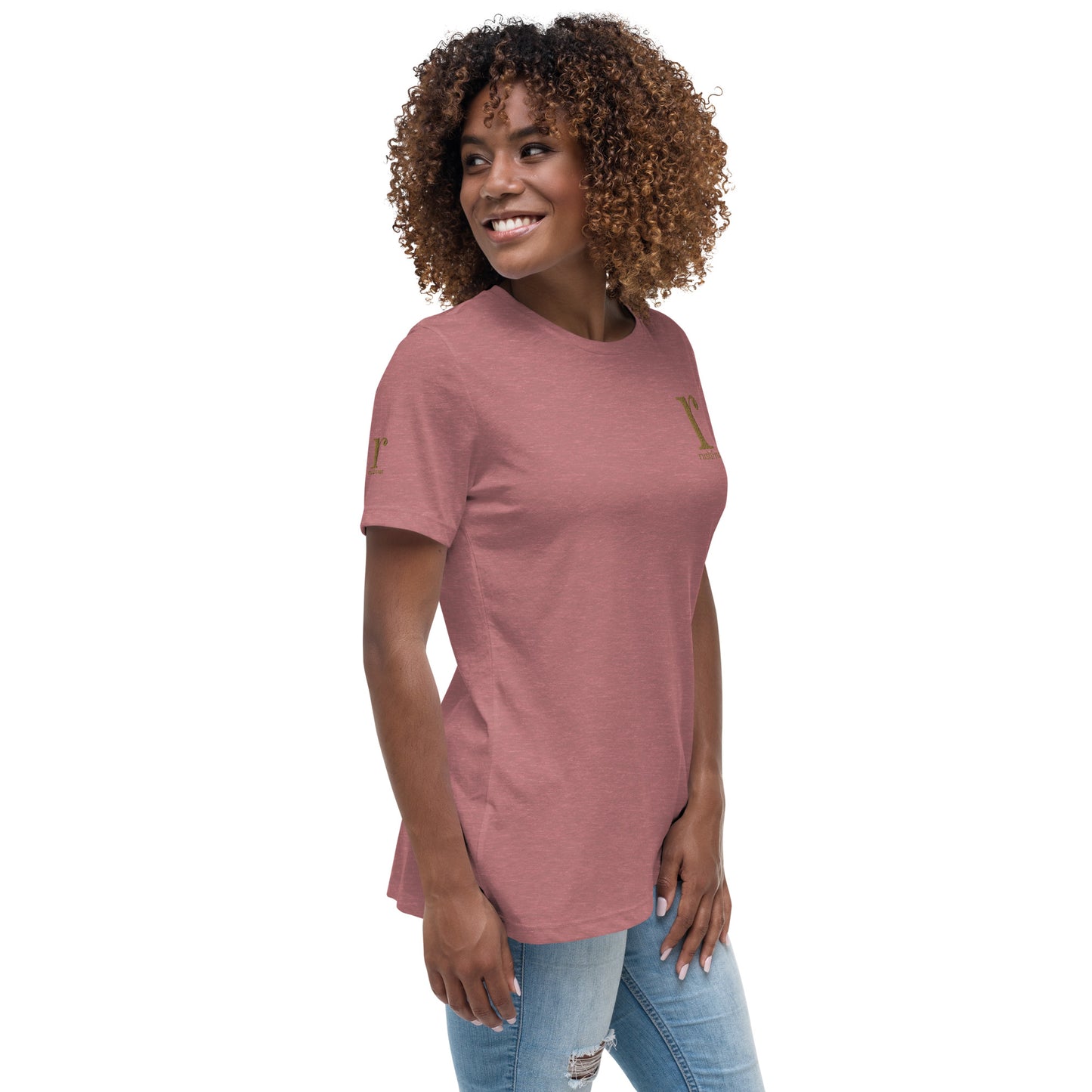 rushFront staple unisex t-shirt in pink with premium cotton fabric
