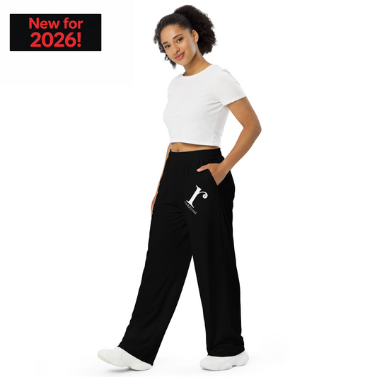 rushFront Wide Leg 'Trackies' - Black