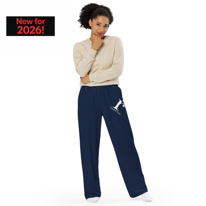 rushFront Wide Leg 'Trackies'  - Blue