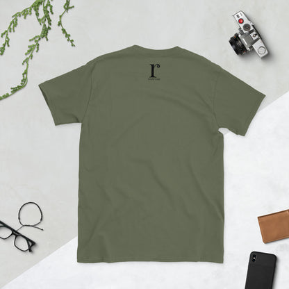rushFront staple unisex t-shirt in green, red, blue, black, white with premium cotton fabric