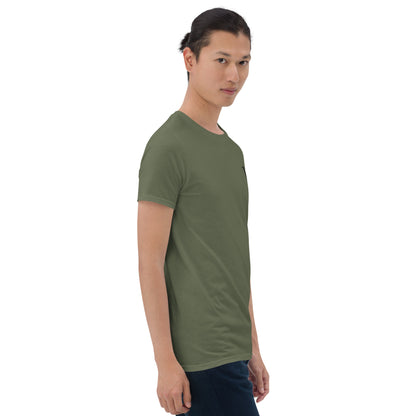 rushFront staple unisex t-shirt in green, red, blue, black, white with premium cotton fabric