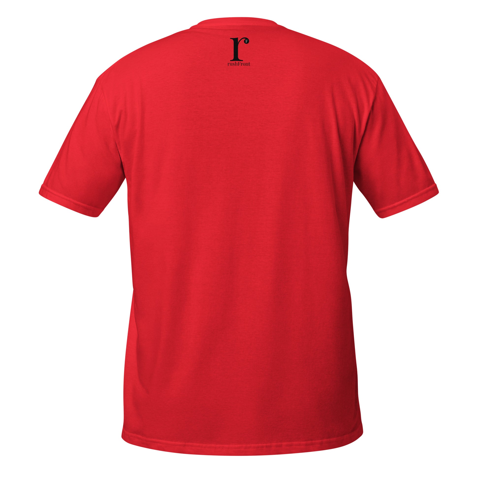 rushFront staple unisex t-shirt in green, red, blue, black, white with premium cotton fabric