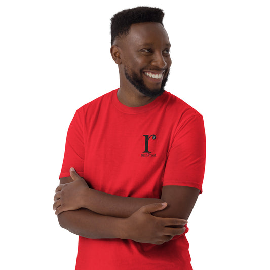 rushFront staple unisex t-shirt in green, red, blue, black, white with premium cotton fabric