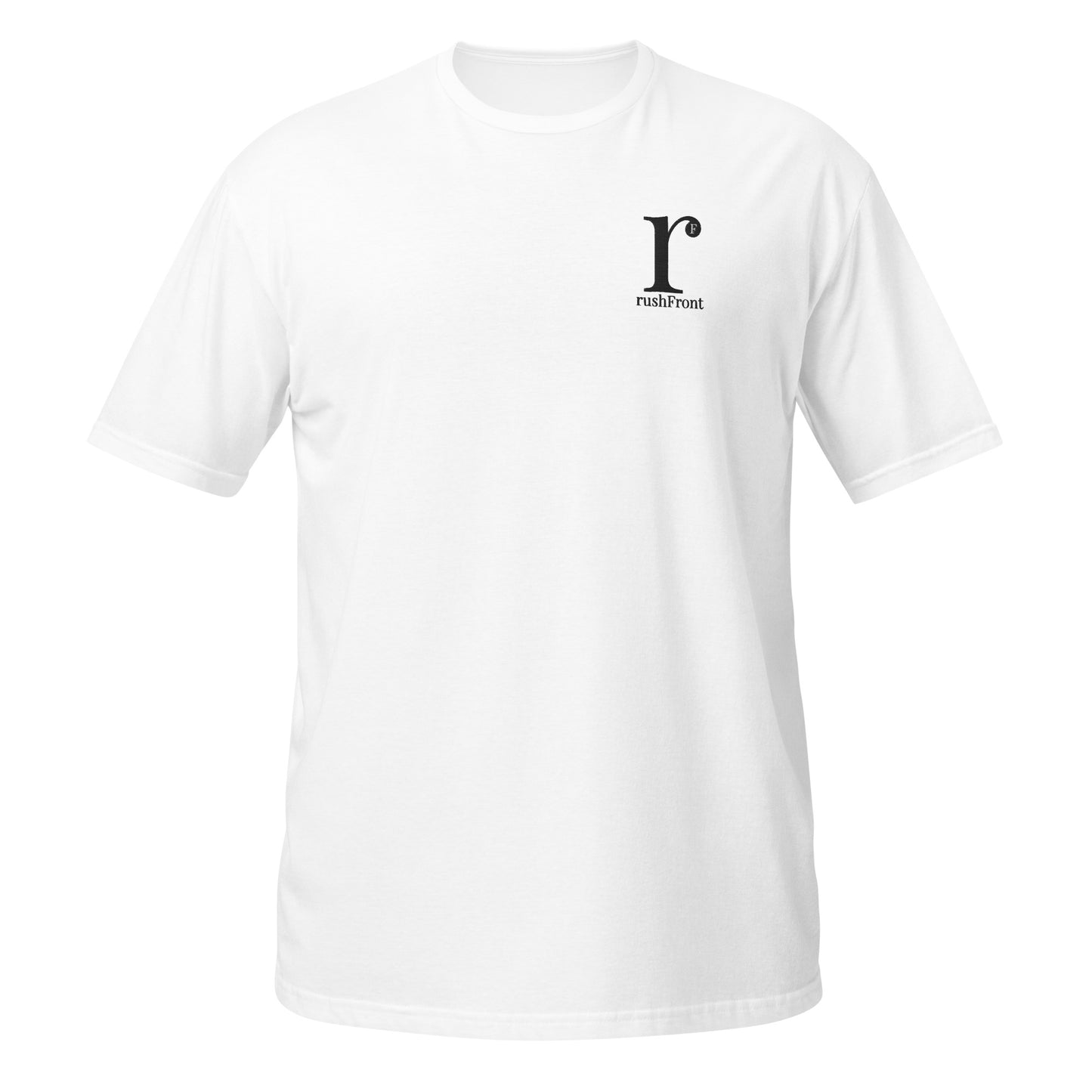 rushFront staple unisex t-shirt in green, red, blue, black, white with premium cotton fabric