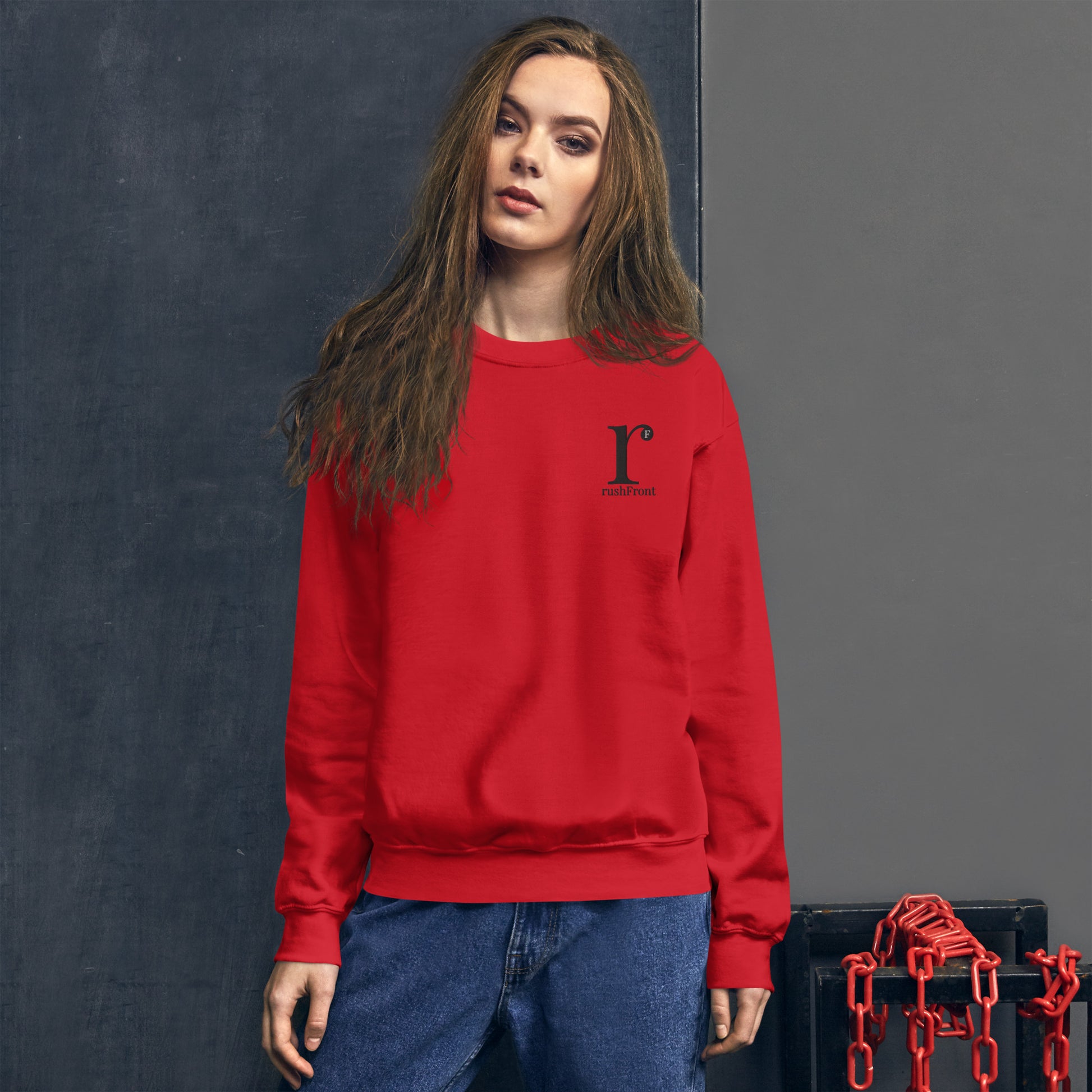 rushFront sweatshirt colour core preshrunk 