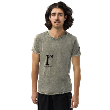 rushFront designer denim t-shirt unisex mens womens red blue black green