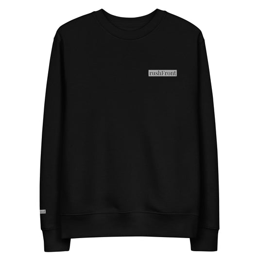 rushFront 100% organic cotton sweatshirt black navyblue Eco