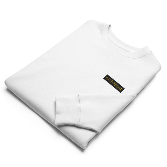 rushFront 100% organic cotton sweatshirt white Eco