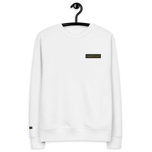 rushFront 100% organic cotton sweatshirt white Eco