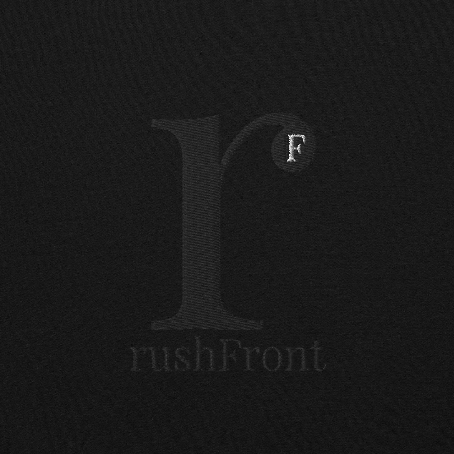 rushFront blackonblack hoodie style understated classichoodie