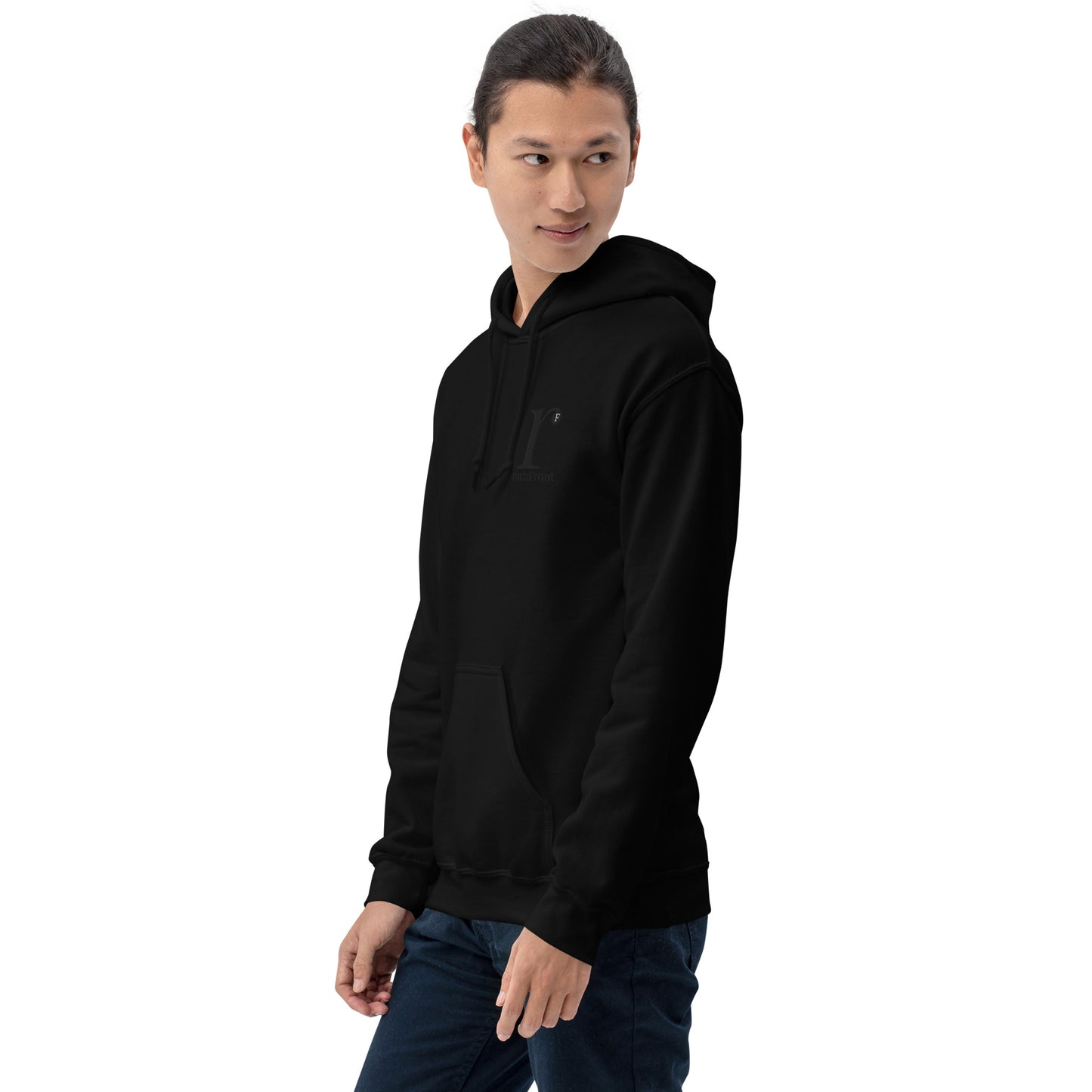 rushFront blackonblack hoodie style understated classichoodie