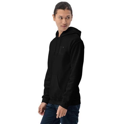 rushFront blackonblack hoodie style understated classichoodie
