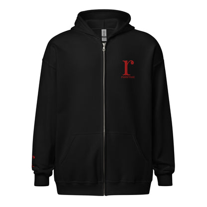 rushFront hoodie limited heavyweight redblack premium 