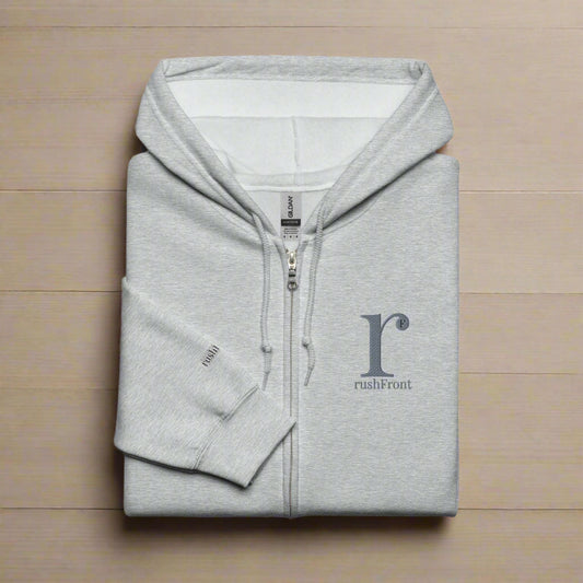 rushFront hoodie zippedhood zipped jacket unisex