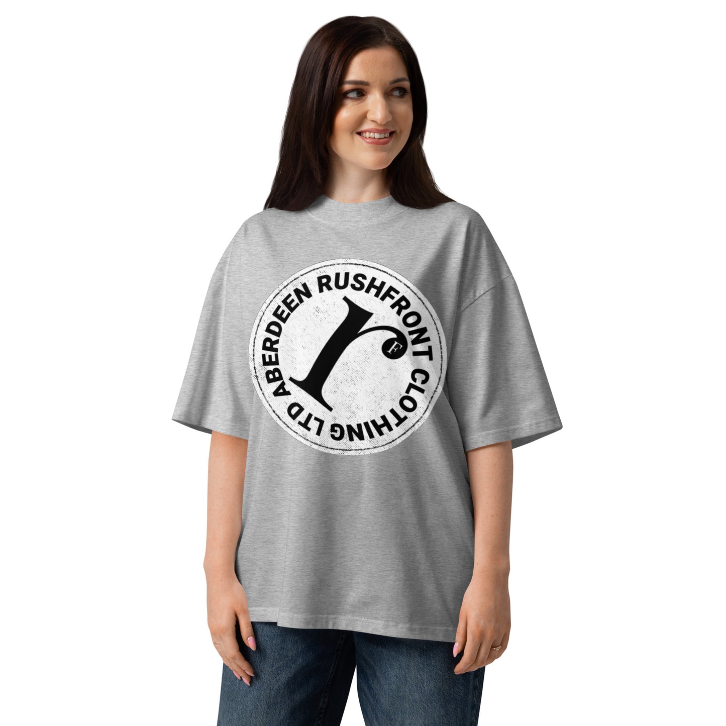 rushFront Aberdeen oversized grey style tee unisex