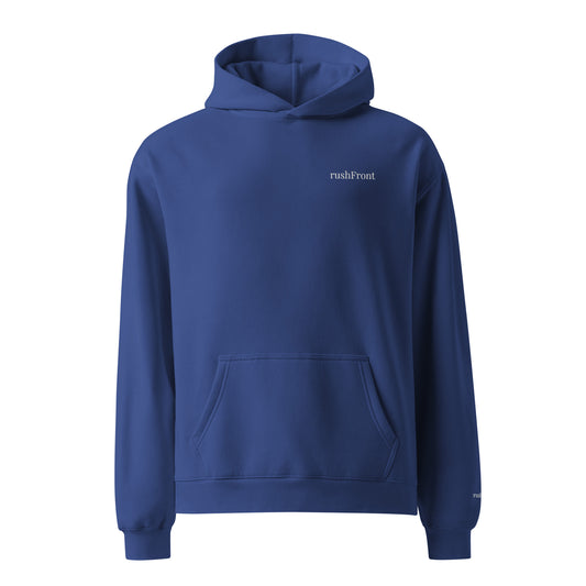 rushFront oversized graphic hoodie cobalt cobaltblue