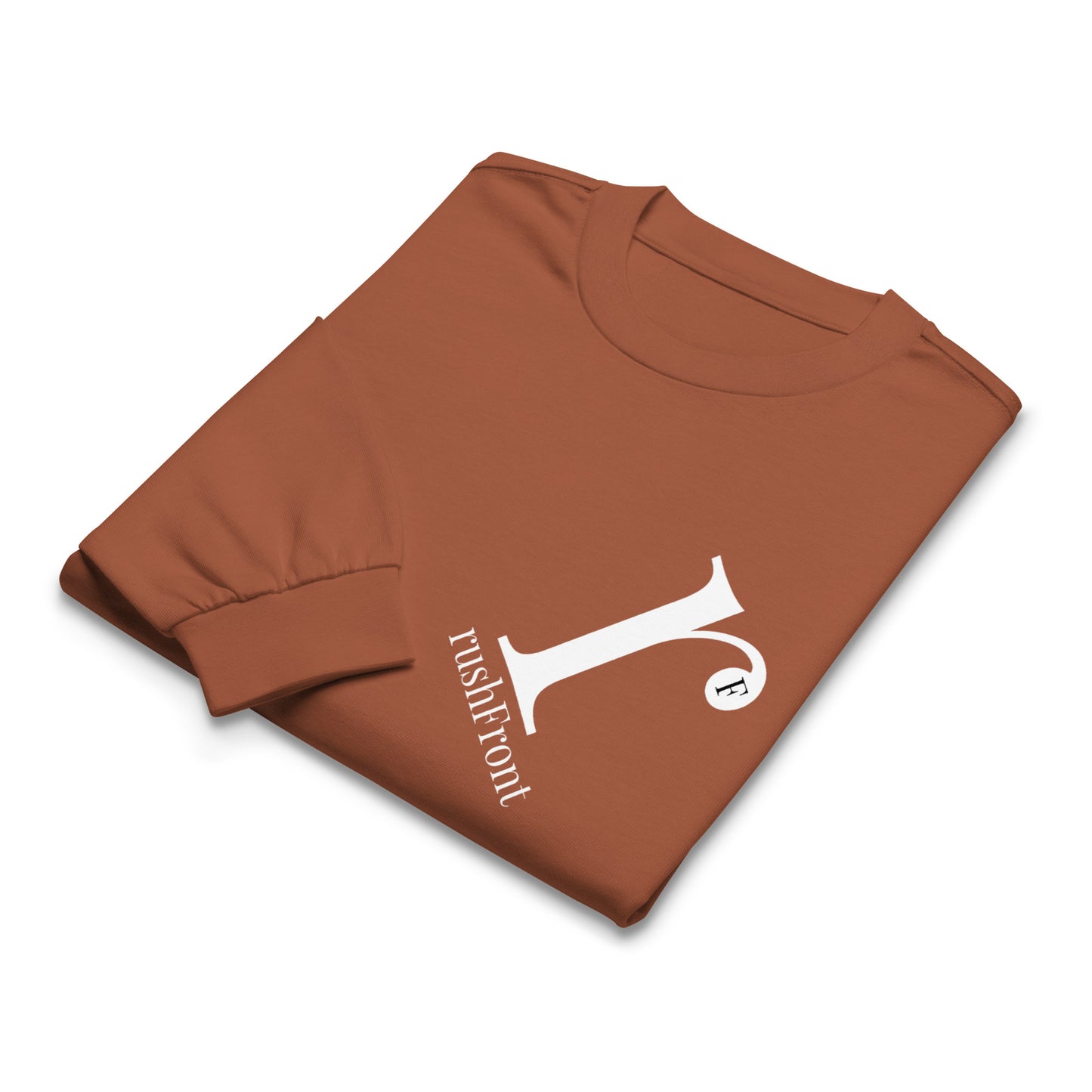 rushfront longsleeve graphic t-shirt - blue black burntorange green