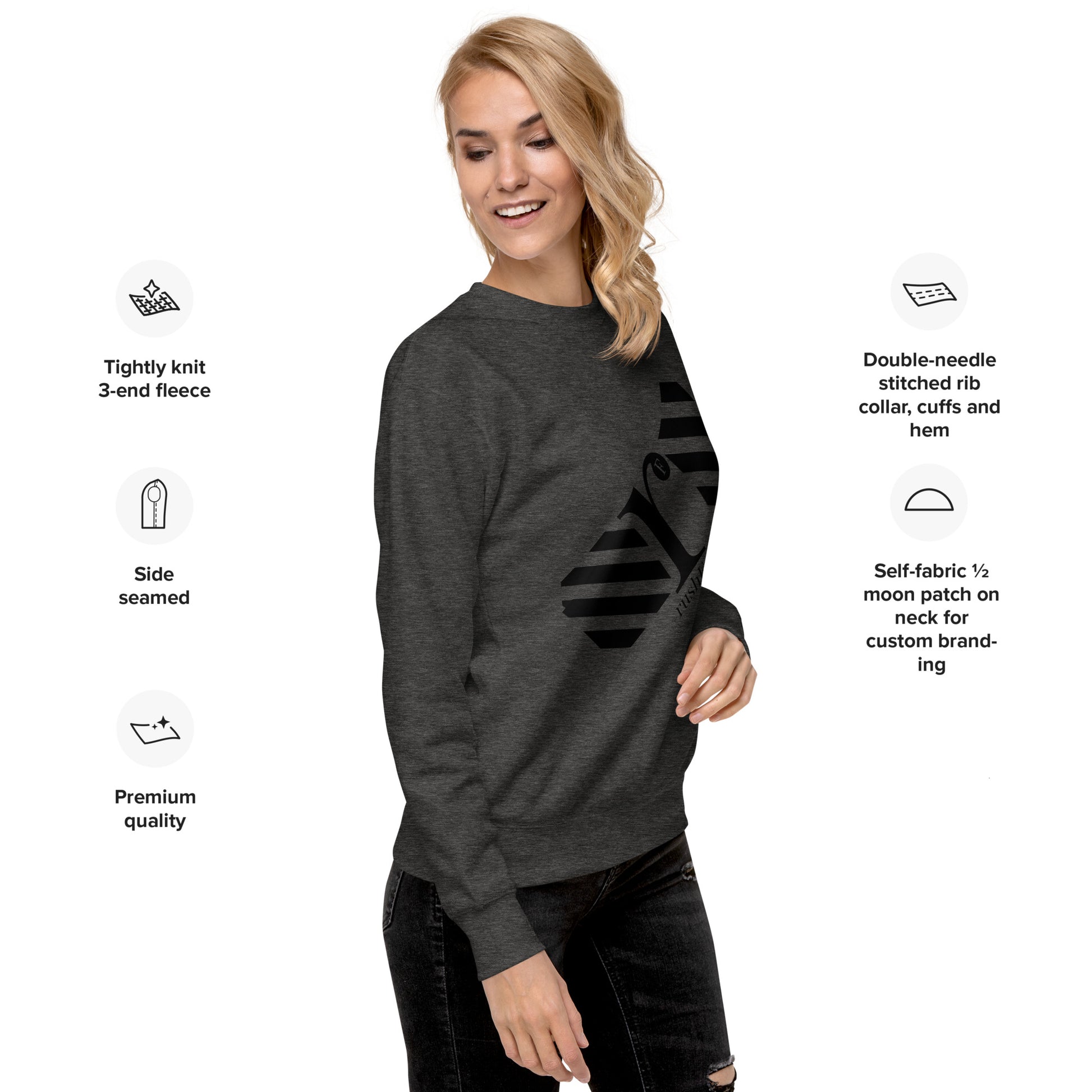 rushFront sweatshirt printed premiumapparel unisex